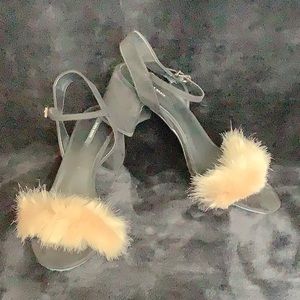 Zara Basic Faux Fur Heel